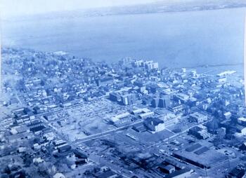 Aerial view of Nyack, NY