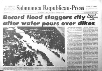 june 24, 1972 front page of salamanca republican-press