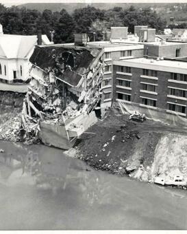 Jones Memorial Hospital collapsing