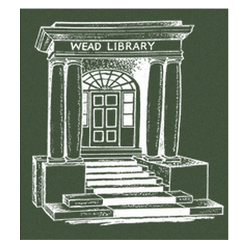 Drawing of Wead Library's front entrance